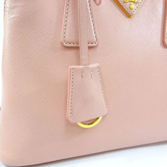 Prada Saffiano Leather Handbag Pink - Picture 9 of 9